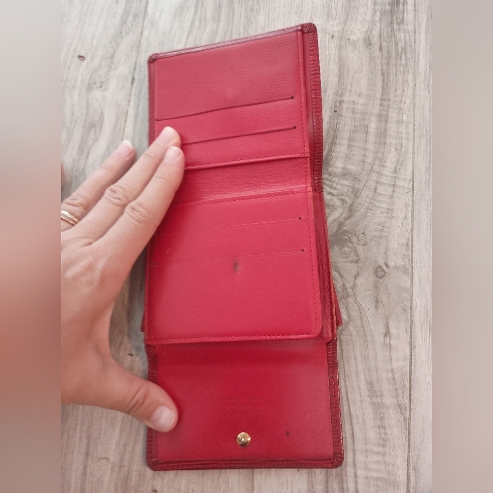 Louis Vuitton Epi Portefeuille Elise Trifold Red Wallet - Picture 3 of 8
